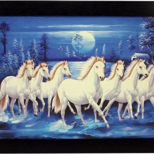 Indianara Indr SEVEN HORSES (1567) Digital Reprint 13 i...