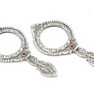 NIRMAL HANDI CRAFT Metal Handheld Mirror - 2 piece set....