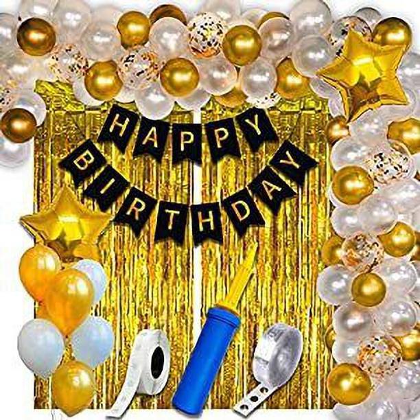PARTY MIDLINKERZ Printed Happy Birthday Decoration kit ...