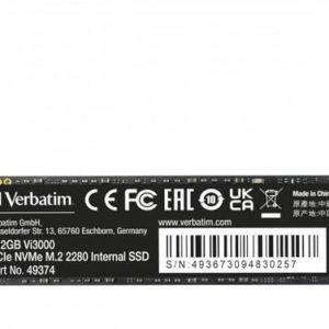Verbatim Vi3000 M.2 2280 512 GB Laptop Black PCIe NVMe ...