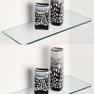 Rworld Multi - Purpose Glass Shelve Glass Wall Shelf
