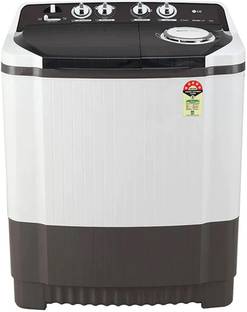 LG 8 kg Semi Automatic Top Load Washing Machine White, Grey