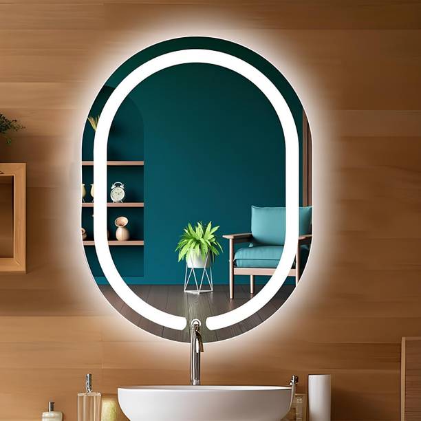 SANIF Capsul cut LED Mirror For Bathroom Size 18x24, De...