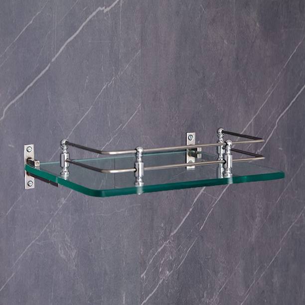 Garbnoire 12 x 6 Inch Multipurpose Wall Hung Glass Bath...