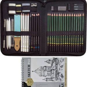 Adoere 43 Pcs Sketching Pencil Set and Drawing Professi...