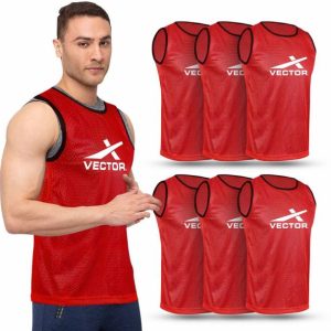 VECTOR X VX-BIBS Pack of 6 Small Football, Hockey Bib