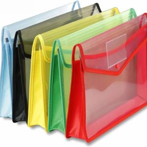 DGSTORE Envelope Folder,Transparent Poly-Plastic A4 Doc...