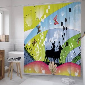 V4S 214 cm (7 ft) Polyester Room Darkening Door Curtain...