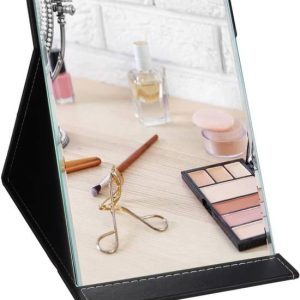 TOMATUS Portable Folding Makeup Mirror with PU Leather ...
