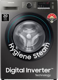 Samsung 9 kg 5 Star, Digital Inverter Motor, Hygiene Steam, Fully Automatic Front Load Washing Machine...