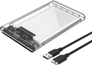 BKC 2. 5 inch Transparent USB3. 0 Hard Drive Enclosure 2.5 inch Shock Resistant Water Proof Hard Drive...