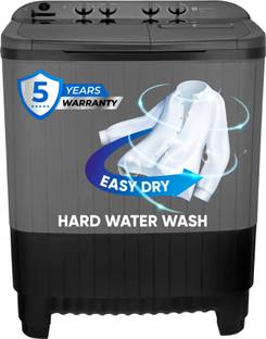 realme TechLife 8.5 kg 5 Star rating Semi Automatic Top Load Washing Machine Grey, Black
