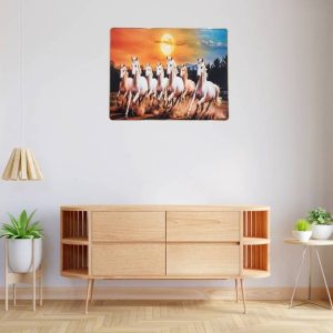 ZOOQ Seven Horses Painting for Wall/Wall Painting With ...