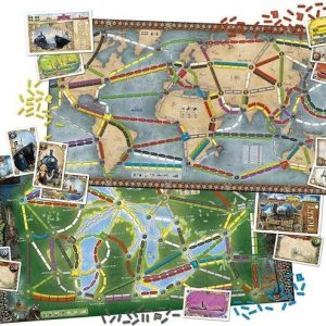 Zuuluzrs Ticket to Ride Rails & Sails Board Game | Glob...