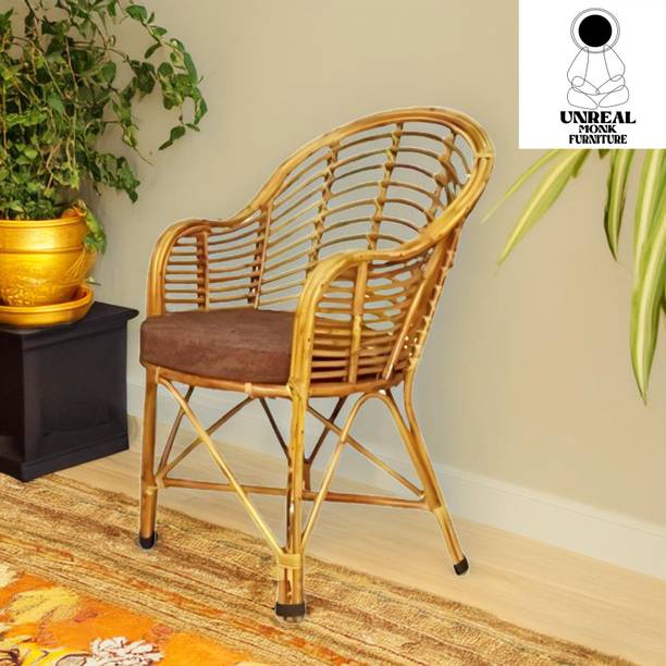 UnrealMonk Wooden Bamboo Chair, Cane chairs, Chairs for...