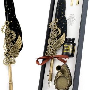 Gabani fashion Feather Pen and Ink Set, Mechanic Style ...