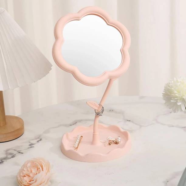 KASHTHBHANJAN lower Shaped Makeup Mirror Rotatable Make...