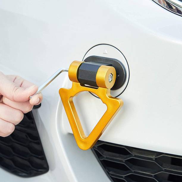 Auto MT Yellow-Triangle Dummy-Tow-Hook Universal for Ca...