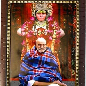 LVY Arts Neem Karoli Baba Religious Photo Frame Paintin...