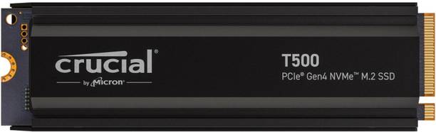 Crucial T500 1 TB Desktop, Laptop Black PCIe NVMe Inter...