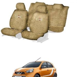 JMJW & SONS Cotton Car Seat Cover For Nissan Micra
