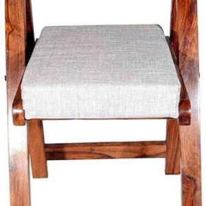 FURNISQUARE Solid Sheesham Wood Arm Chair for Living Ro...