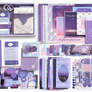 CLVMART Vintage Moon Light Theme, Scrapbook Kit