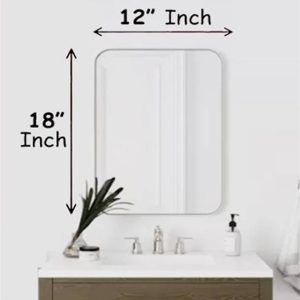 RannS 12" x 18" Inch Rectangular Mirror F_D Decorative ...