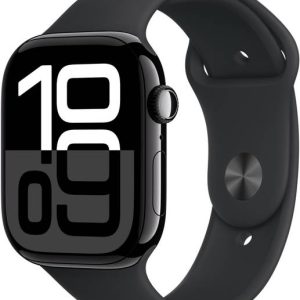 Apple Watch Series 10 GPS 46mm Jet Black Aluminium with...