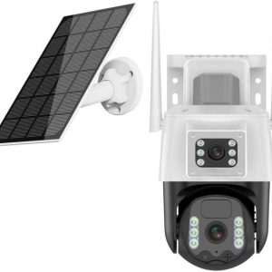 Primate "5MP+5MP Dual-Lens Solar CCTV Camera – Wireless...