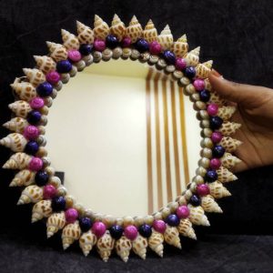ZENRISE Seashell handicraft handhelp round makeup small...