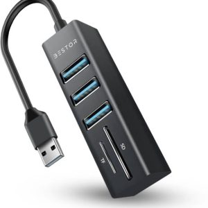 Bestor 5IN1-3-Port USB 3.0 Hub with SD/TF Card Reader H...