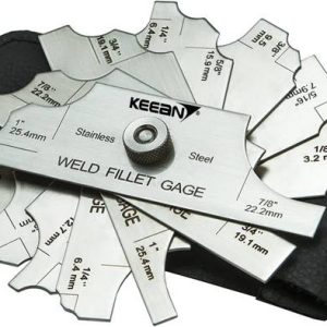 KEEAN Fillet Radius Welding Inspection Gauge Includes L...