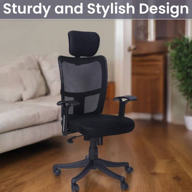 MAESTRO High Duty Elegant Black High Back Executive Off...