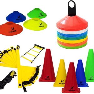 GIFTEO Football Training Kit Agility Ladder 4m, 10 Rung...