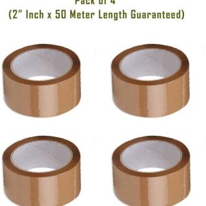 Boxer Brown Self Adhesive Tape (Pack of 4) 48mm x 50 Me...