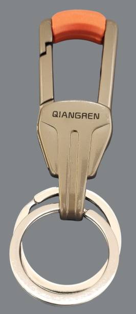 Qiang Ren AS-81 Hook Type Stylish Metal Car Keychain Ke...