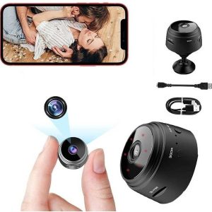 SNARIOVSN 1080P Spy Camera Magnetic WiFi Hidden Nanny L...