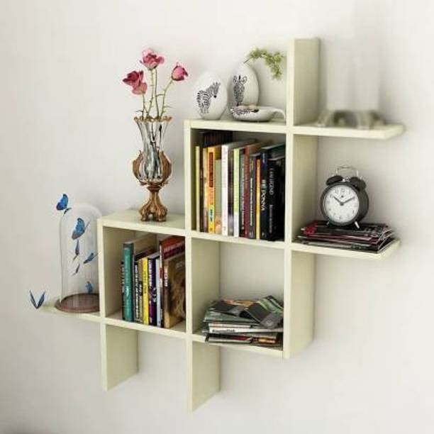 istanbulart Plus Shape Wall Shelf / Hashtag Floating Wa...