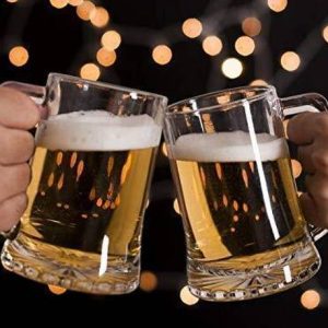 VIRCO Beers Glass with Handle (Pack Of 2) Glass Beer Mu...