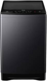 Haier 8 kg Fully Automatic Top Load Washing Machine with In-built Heater Black