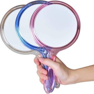 MOLLY MINX Double-Sided Handheld Mirror, 1X/3X Magnifyi...