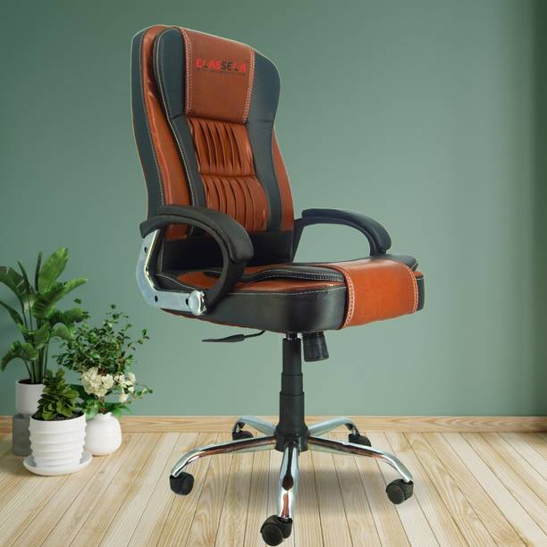 Newturn Dragon Premium Leather Boss office chair with 2...