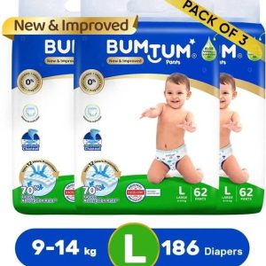 BUMTUM Baby Diaper Pants Double Layer Leakage Protectio...