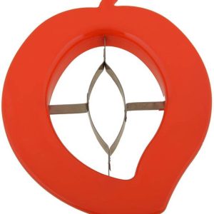 Fulkiza Plastic Mango Shaped Manual Fruit Cutter, Red F...