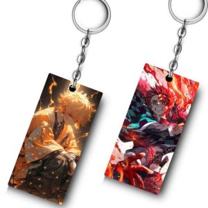 Replix Premium (Pack of 4) Demon Slayer 2 Anime Printed Long K...