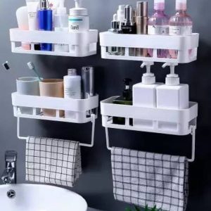 WORA Multipurpose Wall Mounted Shelf Bathroom Accessori...