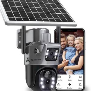 ApnaCam 4G Solar Dual Lens Mini Pan-Tilt /5MP/Storage 1...