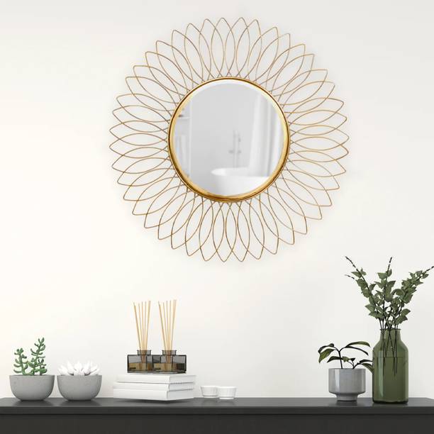 Urban Hamlet Gilded Floral Reflections: Handmade Sunflo...