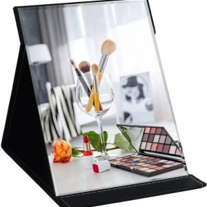 olwick Folding Travel Mirror, Portable Adjustable Recta...